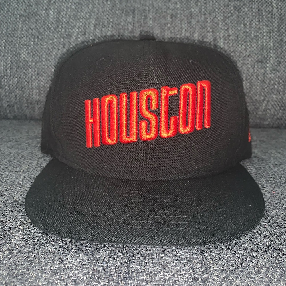 Black and Red Houston New Era SnapBack